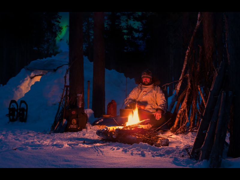 Norwegian Arctic Quinzhee by Gary WAIDSON DPAGB
